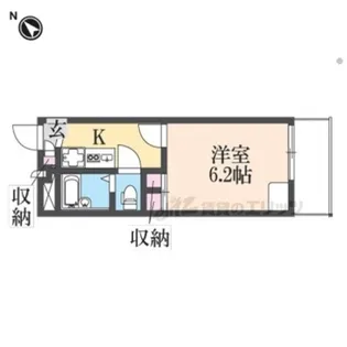 レオパレスクレベール【1階】の間取り