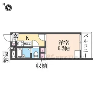 レオパレスクレベール【3階】の間取り