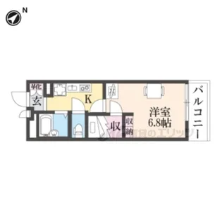 レオパレス阪急塚口【3階】の間取り