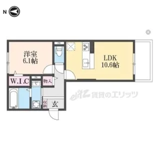 エスタールオーデン【1階】の間取り