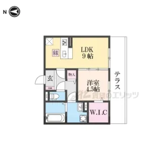 エスタールオーデン【1階】の間取り