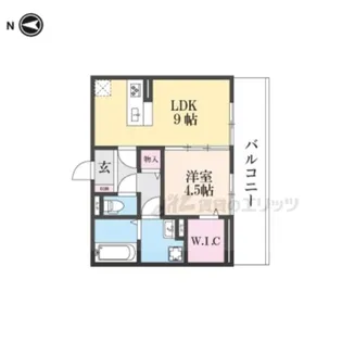 エスタールオーデン【2階】の間取り