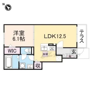 ヒカルサ大津唐崎?【1階】の間取り