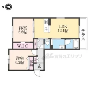 シャーメゾン 星の小径?【101号室】の間取り