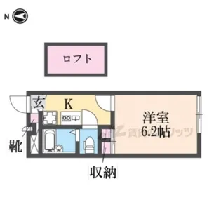レオパレスパーク ハイム【2階】の間取り