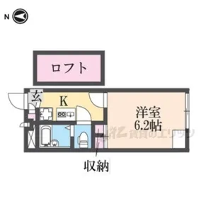 レオパレスパレス猪名寺?【107号室】の間取り