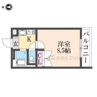 レオパレスみその【303号室】の間取り