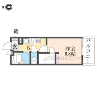 レオパレスリバーウエスト B【3階】の間取り