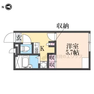 レオパレス東本町?【205号室】の間取り