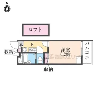 レオパレス武庫川東【3階】の間取り