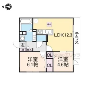 SERENDIPITY武庫之荘【2階】の間取り