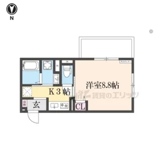 フォーレスト修学院?【1階】の間取り