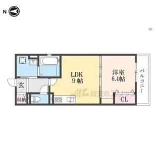 ネクスト伏見【3階】の間取り