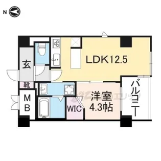 イーグル山手【4階】の間取り