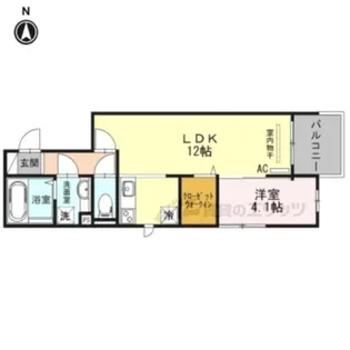 カーサフォレスタ塚口【2階】の間取り