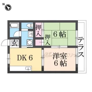 エスポワール俵口ハイツ【1階】の間取り