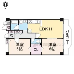 タッチ塚口【4階】の間取り