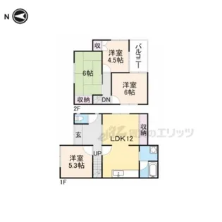 奈良県生駒郡斑鳩町幸前2丁目【一戸建】の間取り