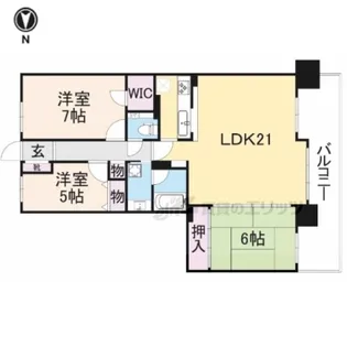 エスリード高田市駅南【201号室】の間取り