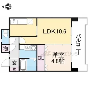 ラディウス武庫之荘【5階】の間取り