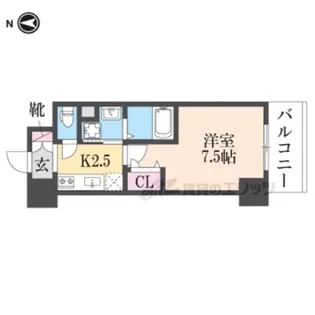 レリーフ南塚口【4階】の間取り
