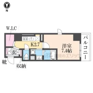 レリーフ南塚口【2階】の間取り