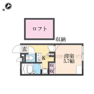 レオパレス43【2階】の間取り