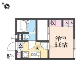 レオパレス杭瀬北新町?【1階】の間取り