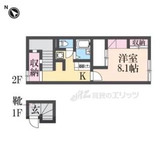 レオパレス東園田?【1階】の間取り