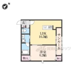 CA彩り【1階】の間取り