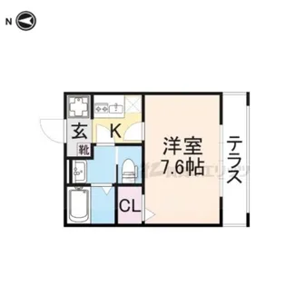 ジョリエーメゾン【1階】の間取り