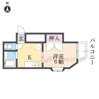 秀雅ハイツ【4階】の間取り