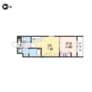 ARCA山科【1階】の間取り
