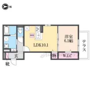 GRAMM北大路【1階】の間取り