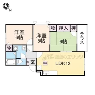 ファミール池尻【1階】の間取り