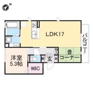 フィオーレ【1階】の間取り