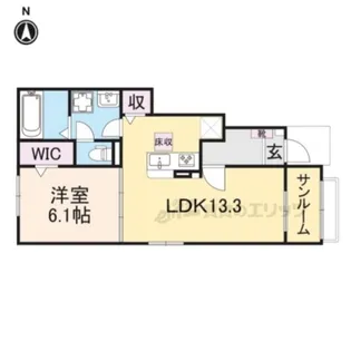 プリムローズK【1階】の間取り