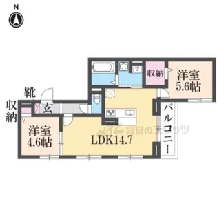 D-ROOM東花園【2階】の間取り