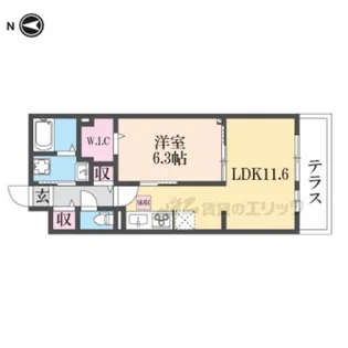 レスパスカルム【2階】の間取り