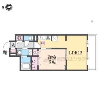 レスパスカルム【103号室】の間取り