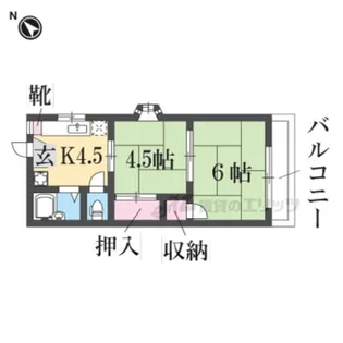 太田アパート【202号室】の間取り