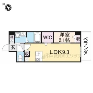 ONLYONE伊丹千僧【3階】の間取り