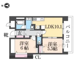 ピュールラルゴ【502号室】の間取り