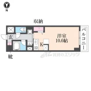 フレアコート奈良【7階】の間取り
