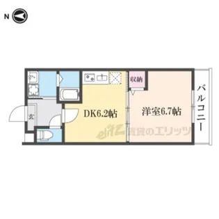 フォルトゥーナ東寺町【3階】の間取り
