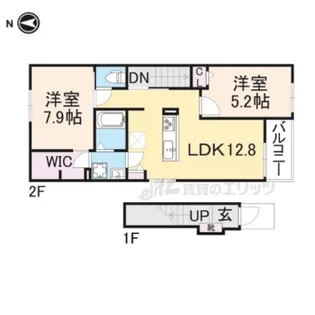 ベル・フォーレ石切【2階】の間取り