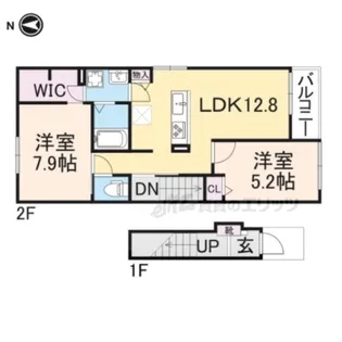 ベル・フォーレ石切【2階】の間取り
