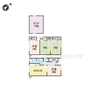 滋賀県大津市富士見台【一戸建】の間取り