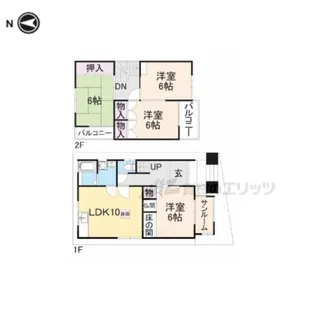奈良県天理市成願寺町【一戸建】の間取り