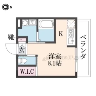 Pスマイルカーサ バラ公園【3階】の間取り